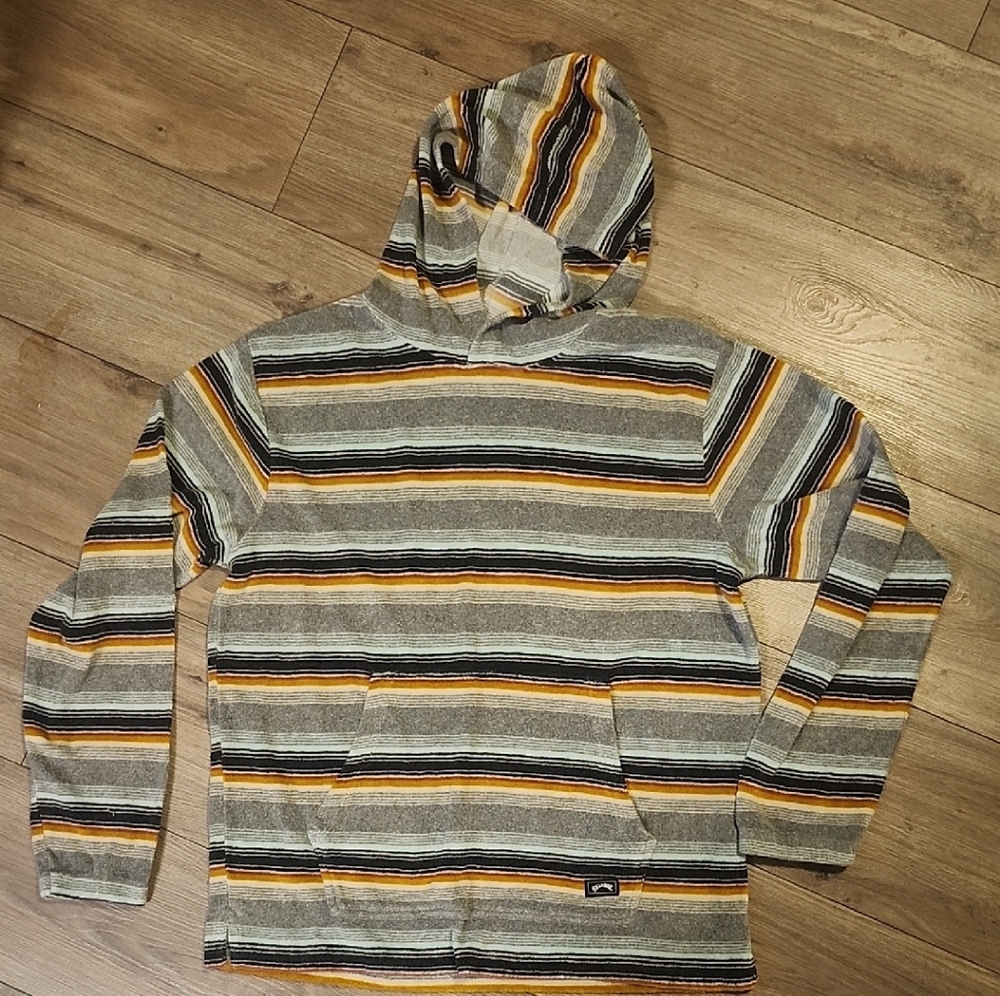 Unisex Billabong Multicolor Striped  Hoodie- XL/16